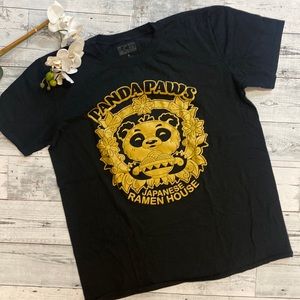LCM black panda tee large